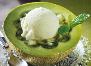 πεπόνι με παγωτό (Medium)